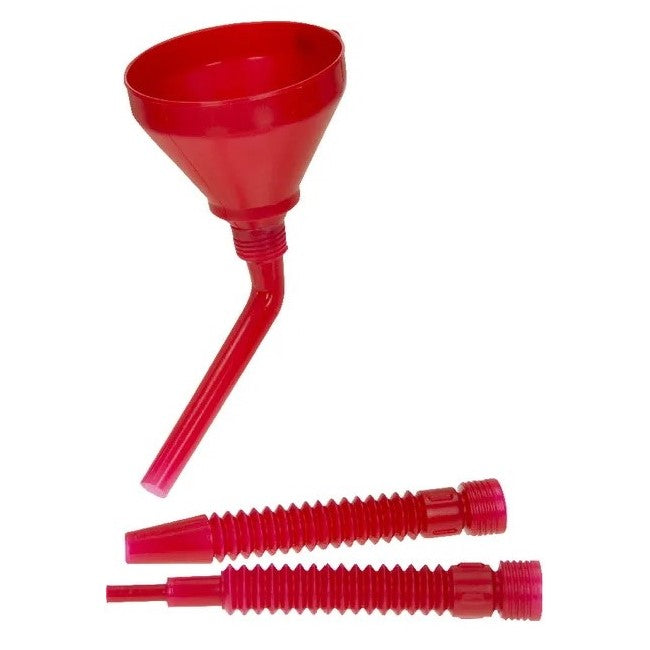 Pâlnie plastic cu tub flexibil pentru transfer motorina și benzina