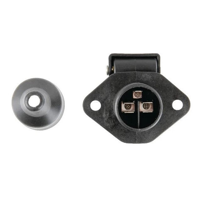 Priză electrică 3 pin profil lateral - design compact și ergonomic pentru instalare ușoară