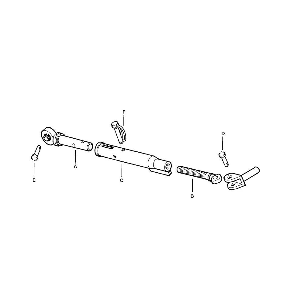 Stabilizator tirant lateral Fiat New Holland detaliu tijă reglabilă sistem montaj