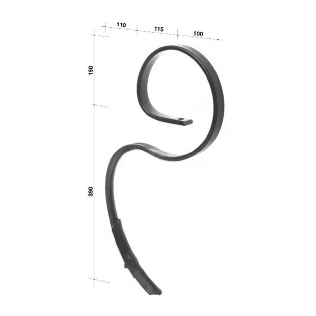 Dinte arc cultivator cu daltă detaliu montaj organ activ combinator