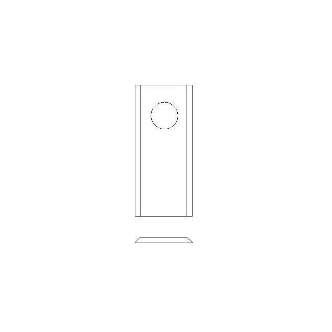 Cuțit coasă profil lateral design standard tăiere precisă