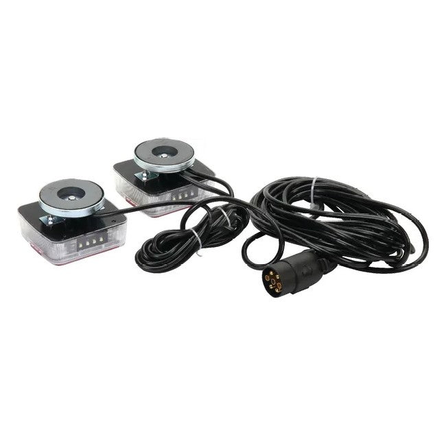 Set lampi LED magnetice 12V montaj instant magneți industriali