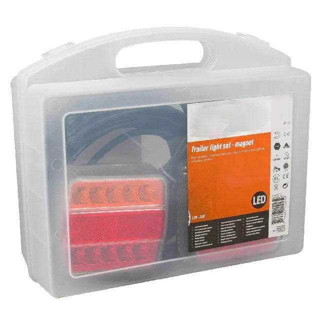 Set lampi LED magnetice montaj instant fără găurire remorci portabile