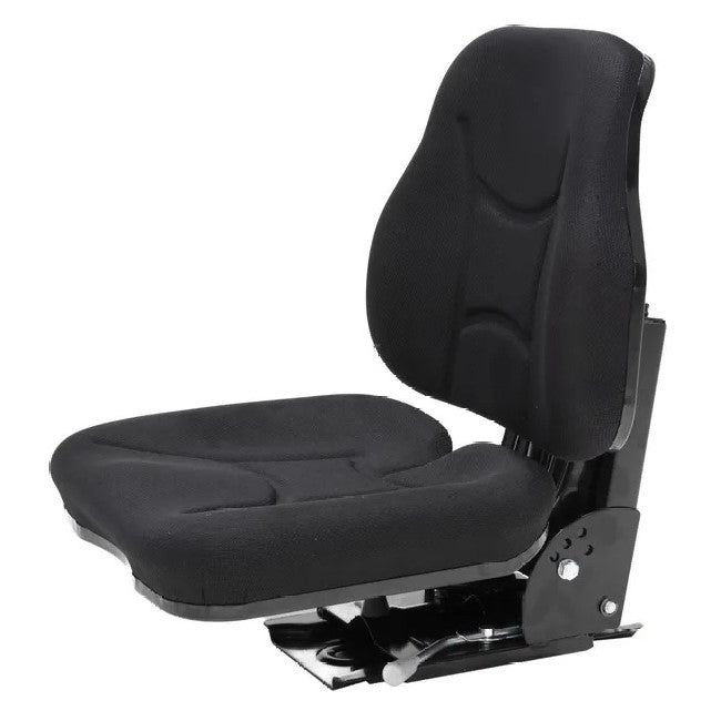 Scaun tractor ergonomic negru - vedere laterala