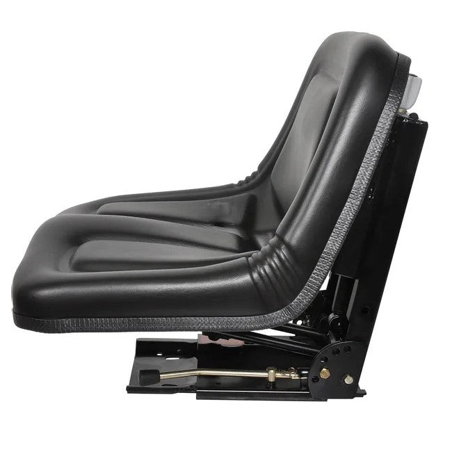 Scaun tractor ergonomic negru - vedere laterala