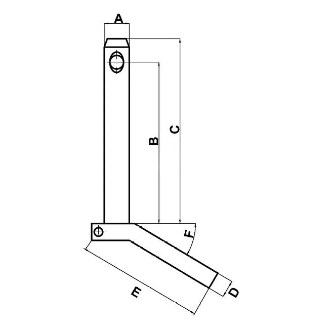 Bolt cu maner și lanț 28x123mm detaliu putere medie-mare