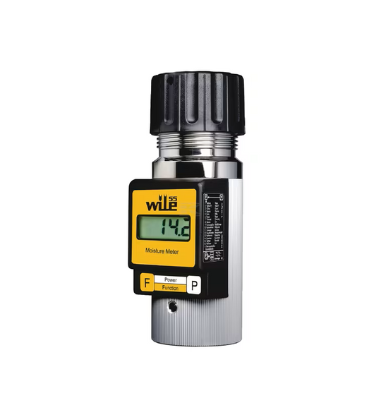 Umidometru Wile 55 7000550RO2, afișaj LCD galben, corp metalic, măsurare umiditate cereale 6-35% 7000550
