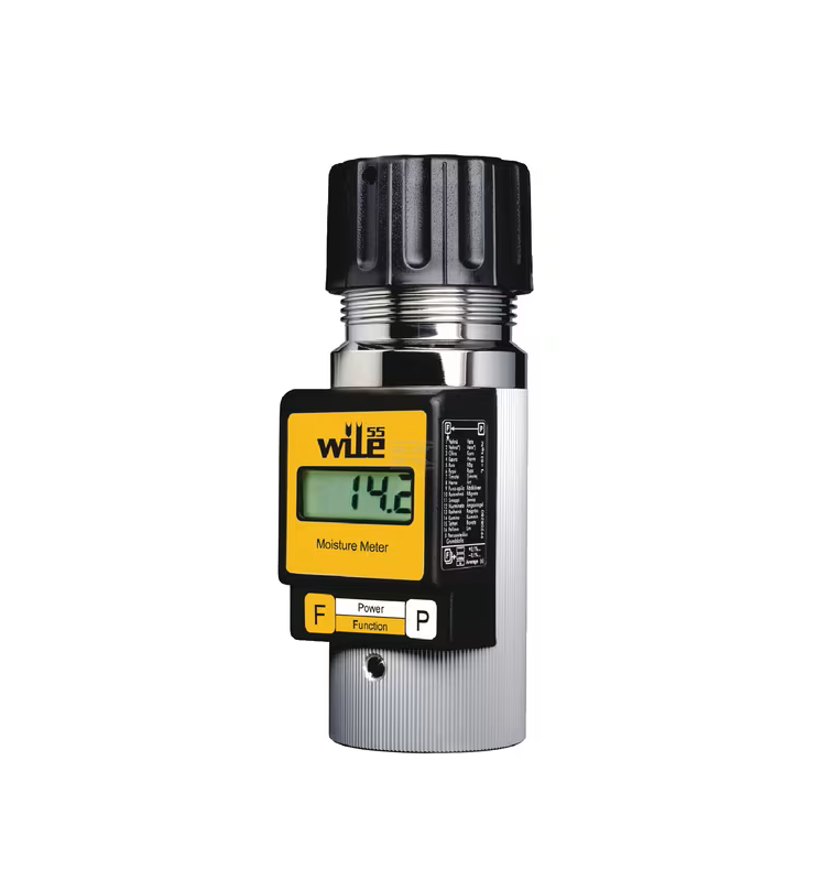 Umidometru Wile 55 7000550RO2, afișaj LCD galben, corp metalic, măsurare umiditate cereale 6-35%