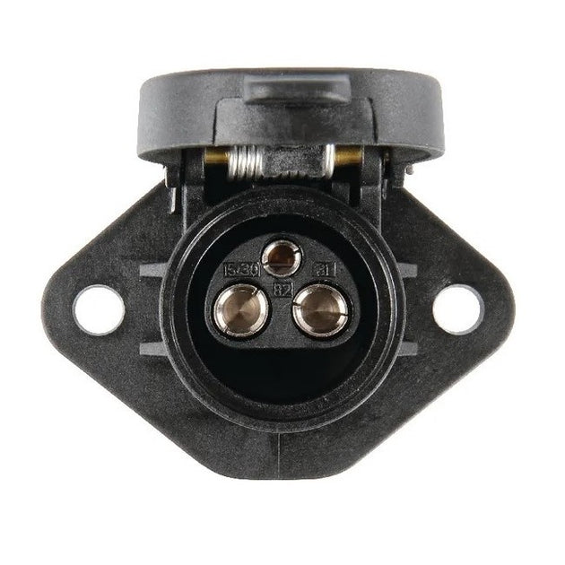 Priză electrică 3 pin 6-24V pentru tractoare - conector universal rezistent pentru utilaje agricole