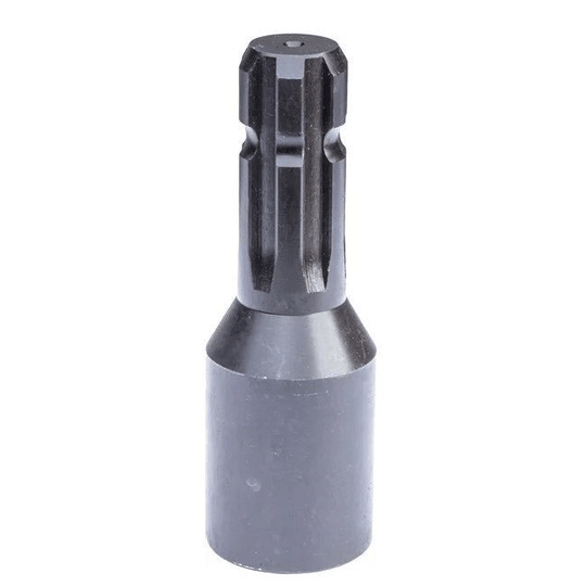 Adaptor cardan extensie Ø35→Z6 vedere laterală profil canelat 6 dinți profesional