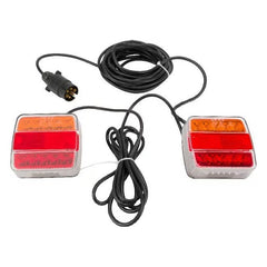 Set Lampi Montabile LED 12/24V Profesional - Cablu 7,5m pentru Remorci și Utilaje