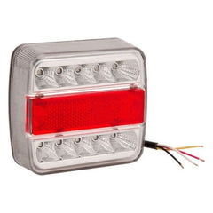 Lampă Spate LED Pătrată Compactă 106x35x98mm - Profesională pentru Remorci și Utilaje