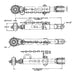 Stabilizator tirant lateral John Deere vedere completă ancoră stabilizator