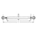 Tirant central 300mm M22 categoria 1/1 detaliu filet metric sistem fus fus