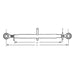 Tirant central 500mm M36 categoria 3/3 detaliu filet metric sistem fus fus