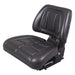 Scaun tractor economic PVC negru - vedere frontala  TS15500KR