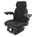Scaun tractor premium negru cu cotiere si tetiera - vedere frontala TS40000KR