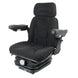 Scaun tractor premium negru cu cotiere si tetiera - vedere frontala TS40000KR