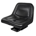 Scaun tractor profesional PVC negru - vedere frontala TS49000KR