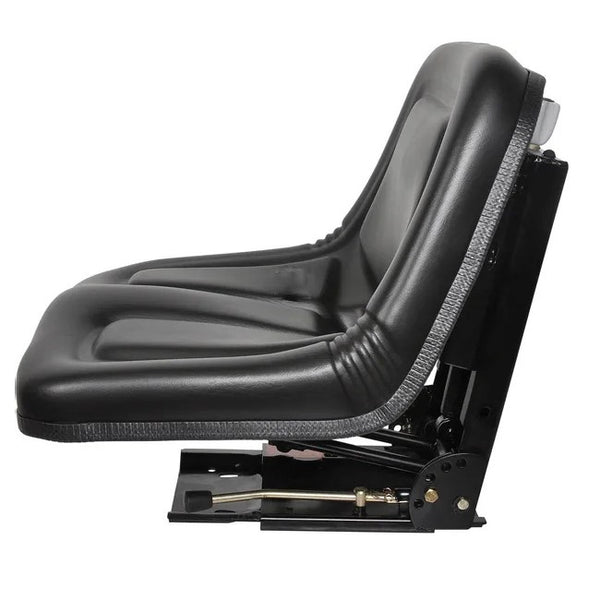 Scaun tractor ergonomic negru - vedere laterala