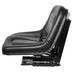 Scaun tractor ergonomic negru - vedere laterala