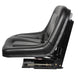 Scaun tractor ergonomic negru - vedere laterala