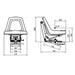 Scaun tractor cu suspensie mecanica - detaliu constructie