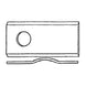 Cuțit coasă ondulată profil lateral design ondulat tăiere eficientă
