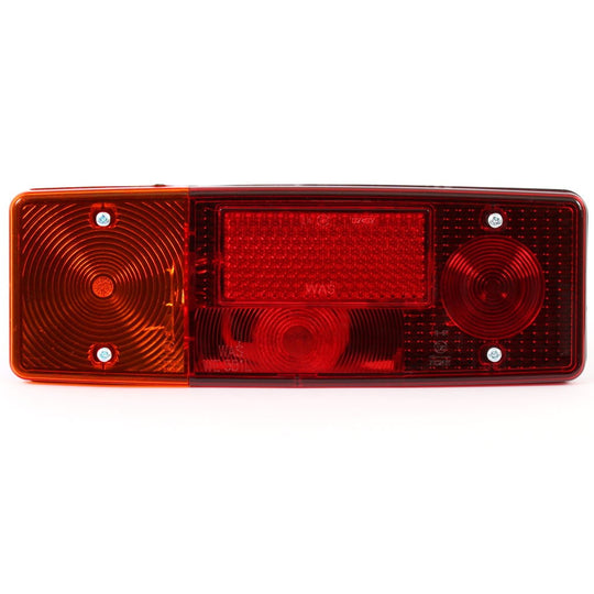 Lampă semnalizare spate stânga multifuncțională 284x102mm halogen ECE pentru remorci și camioane