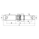 Bolt tirant lateral 28/22x203mm categoria 1/2 sistem conectare tractor utilaj profesional