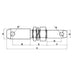 Bolt tirant lateral 28/22x230mm detaliu dimensiuni precise echipamente agricole