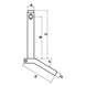 Bolt cu maner și lanț 22x123mm detaliu sistem tirant tractoare mici