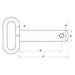Bolt de cuplare cu maner 28x190mm detaliu sistem blocare maner fix
