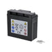 Baterie plumb acid 12V 18Ah SBA1812KR vedere laterală etichete siguranță CE Pb reciclare