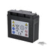 Baterie plumb acid 12V 18Ah SBA1812KR vedere laterală etichete siguranță CE Pb reciclare