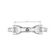 Arbore cardanic PTO 10, 1210mm - schemă tehnică cu dimensiuni și profil tub triunghiular