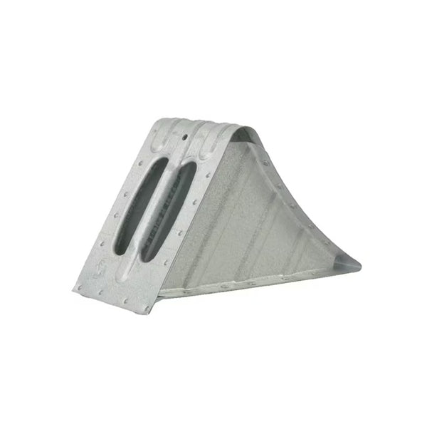 Papuc de blocare G 46 zincat Schneider profil triunghiular lateral pentru blocarea roților utilaje mari
