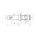 Bolț tirant lateral 19x149mm categoria 2 - desen tehnic cu dimensiuni