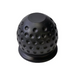 Capac protecție cârlig remorcare 50mm plastic negru cu perforații, design ergonomic pentru prindere sigură