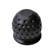 Capac protecție cârlig remorcare 50mm plastic negru cu perforații, design ergonomic pentru prindere sigură