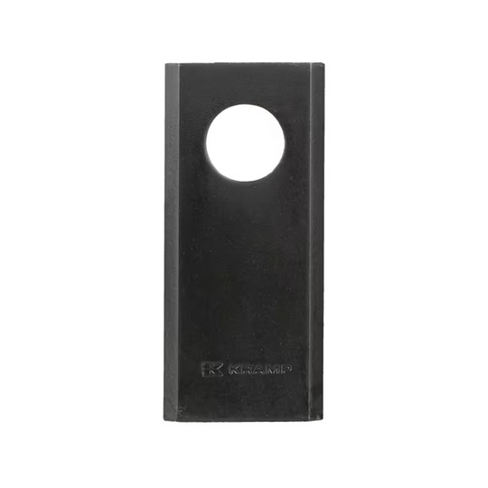 Lamă cositoare stânga/dreapta 90x40x3mm orificiu 19mm - vedere frontală
