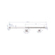 Desen tehnic dinte încărcător drept 35x1200mm - dimensiuni și specificații bolt elastic
