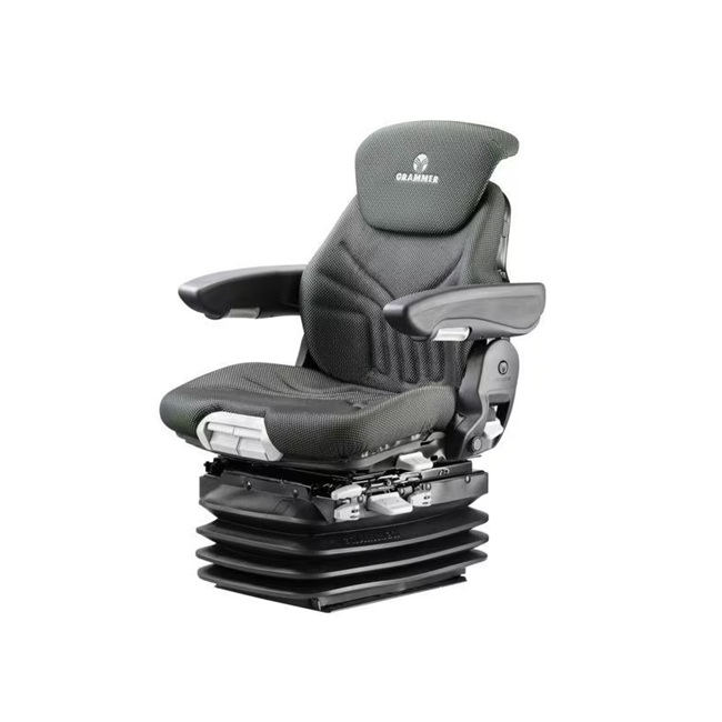 Scaun Grammer Maximo XL cu tapițerie textilă neagră și suport lombar reglabil