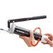 Pistol de gresat Groz 42794 sistem spin-on cartuș vacuum 413 bar extensie oțel 150mm