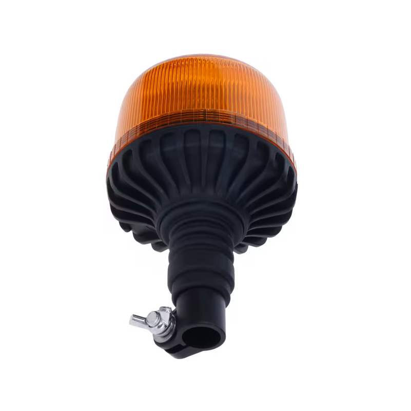 Girofar LED 20W chihlimbar vedere de jos suport flexibil DIN IP66
