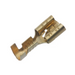 Papuci electric mamă 6,4x0,8mm bucșă ștecăr plat conector lamelar alb