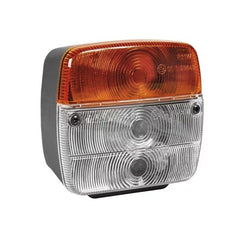 Lampă Semnalizare și Poziție Pătrată Alb-Portocaliu