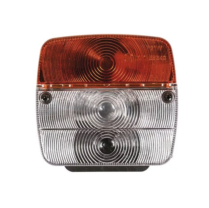 Lampă semnalizare pătrată XAB Trade cu montaj șurub pentru utilaje agricole și vehicule comerciale