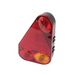 Lumină spate Aspöck Earpoint III stânga cu far ceață, halogen 12V, conector baionetă 5 pini