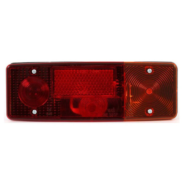 Lampă semnalizare spate dreapta multifuncțională 285x103mm halogen ECE pentru remorci și camioane